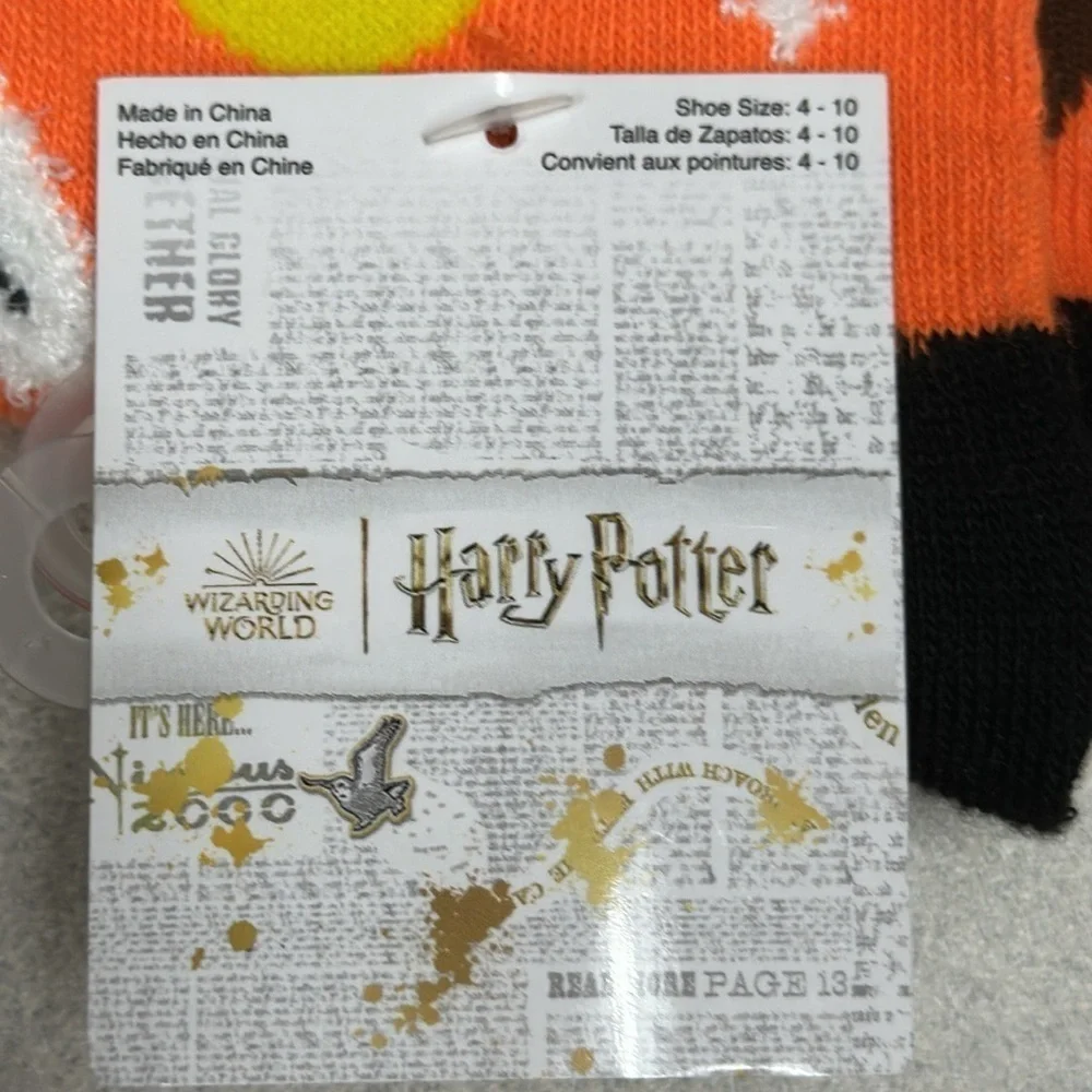 Harry Potter socks, orange moon &  owl